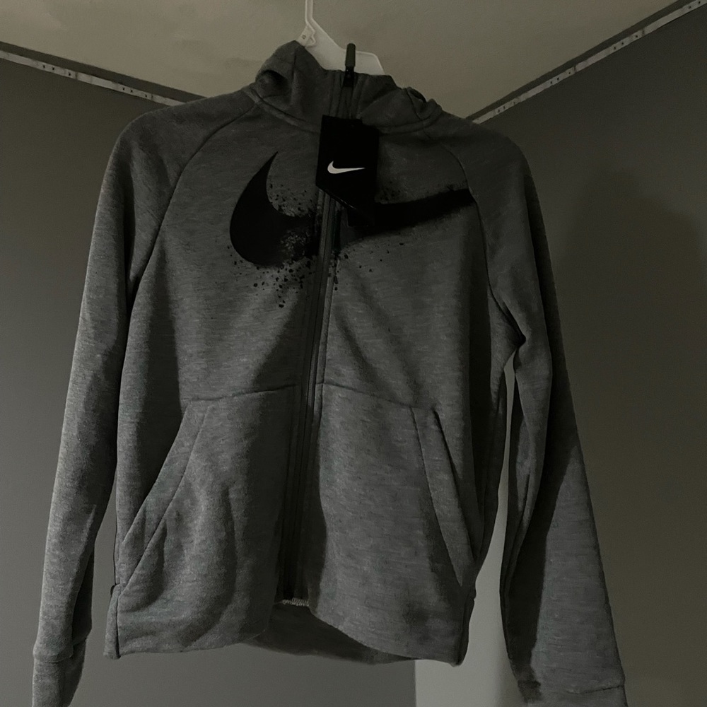 Boys Grey Nike Sweatshirf